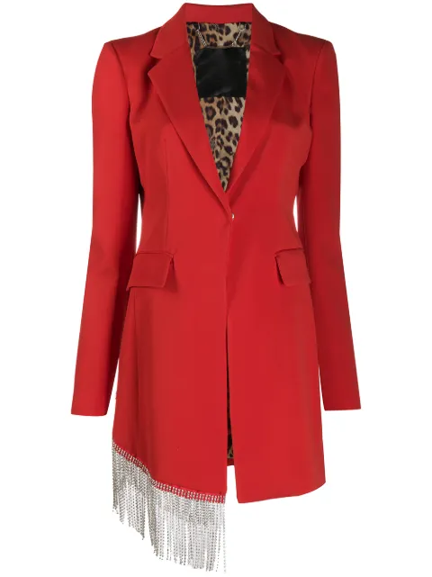 Philipp Plein crystal fringe blazer