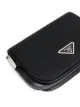 Prada logo plaque shoulder bag