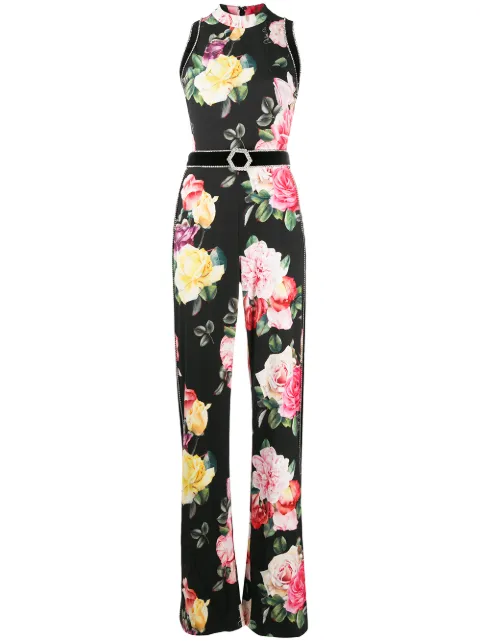 Philipp Plein Selene floral wide-leg jumpsuit