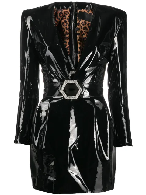Philipp Plein vestido corto con escote pronunciado en V