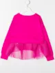 الصورة 2 من Dkny Kids سويت شيرت بجزء شبك وشعار الماركة