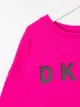 Dkny Kids سويت شيرت بجزء شبك وشعار الماركة