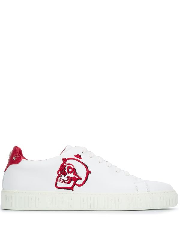 philipp plein white trainers