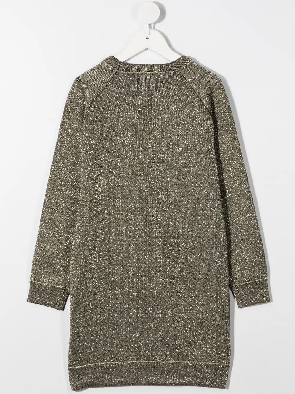 Karl Lagerfeld Kids Sweaterjurk met geborduurd logo - Goud