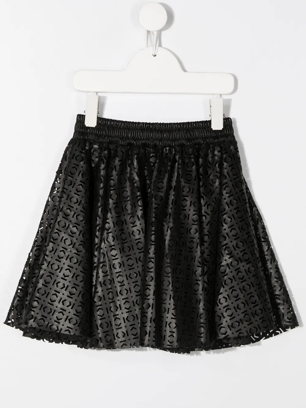 Karl Lagerfeld Kids Shiftrok met geborduurd logo - Zwart