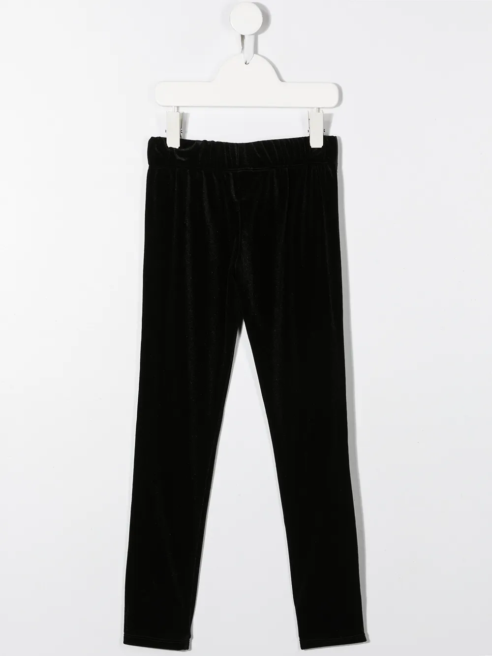 Karl Lagerfeld Kids Fluwelen legging - Zwart