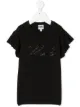 الصورة 1 من Karl Lagerfeld Kids تيشيرت بتطريز شعار الماركة