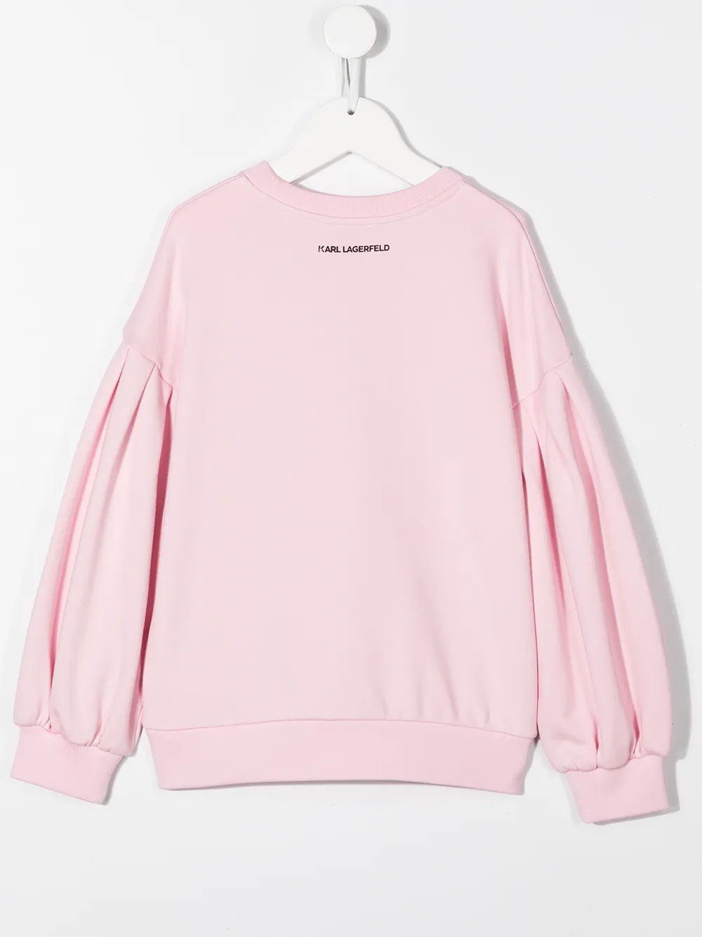 Karl Lagerfeld Kids Sweater met geborduurd logo - Roze