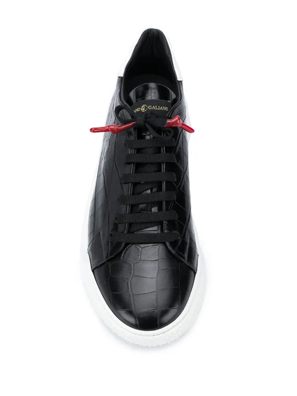 crocodile-embossed Nemesis sneakers 