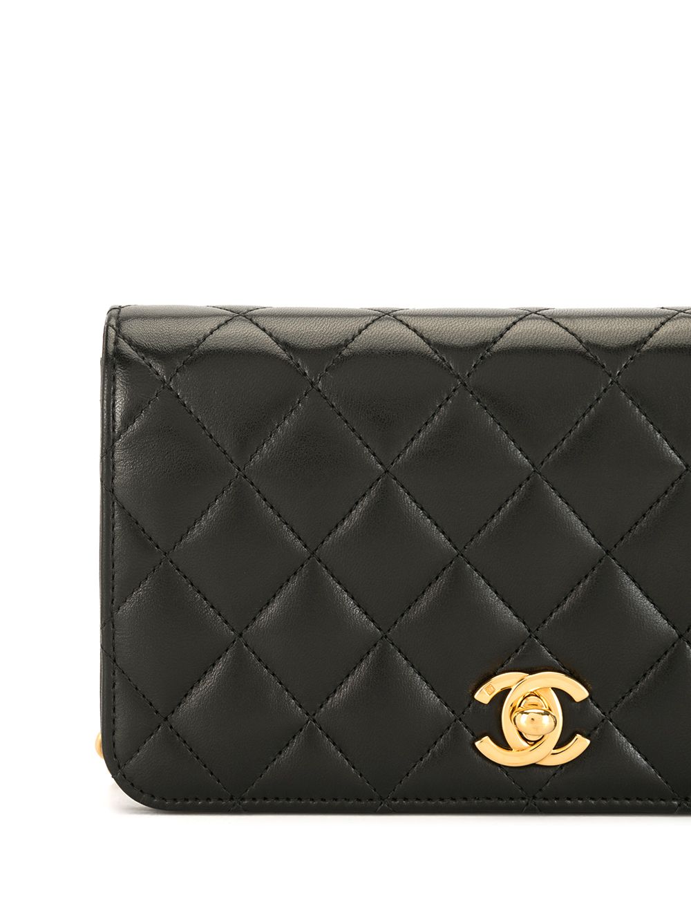 фото Chanel pre-owned стеганая сумка на плечо 2002-го года с логотипом сс