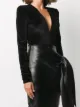 Alexandre Vauthier plunge-neck lurex body
