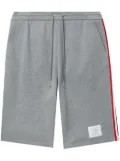 Thom Browne Signature Stripe track shorts - Grey