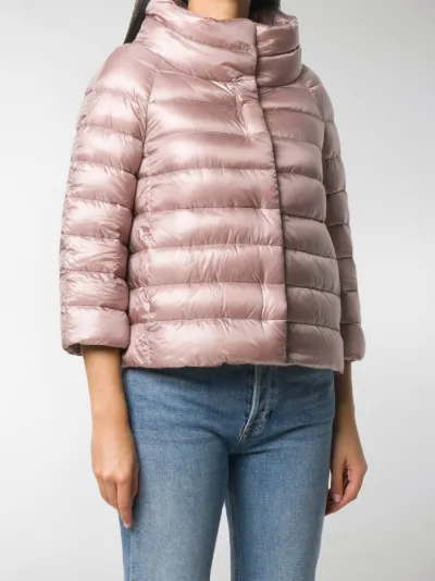 Herno metallic quilted puffer jacket 