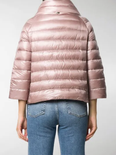 Herno metallic quilted puffer jacket 