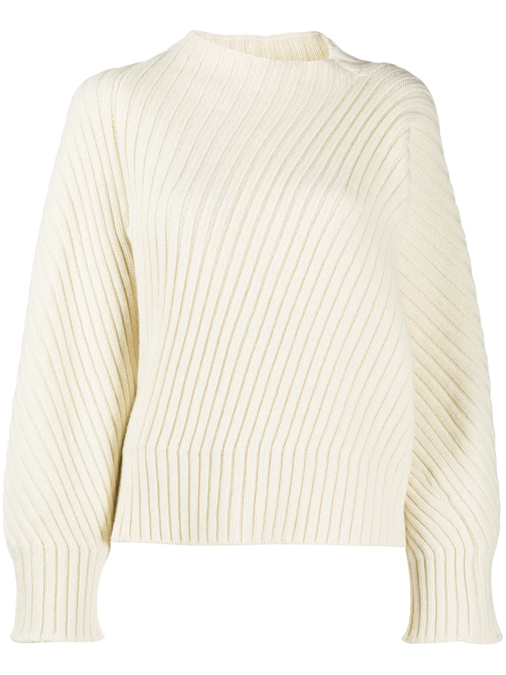 Jil Sander Diagonal Gerippter Pullover leIUA k8ea9 Jil Sander Diagonal Gerippter Pullover leIUA k8ea9