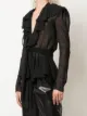 Philosophy Di Lorenzo Serafini ruffled chiffon wrap blouse