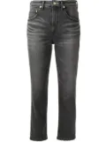 Tu es mon Tresor The Rose quartz cropped jeans - Black