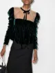 Image 2 of Khaite The Fanny velvet blouse