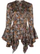 Image 1 of Khaite The Elliott bell-sleeve shirt