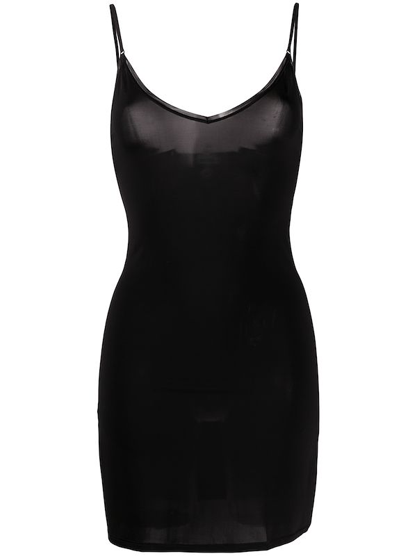 fitted slip dress