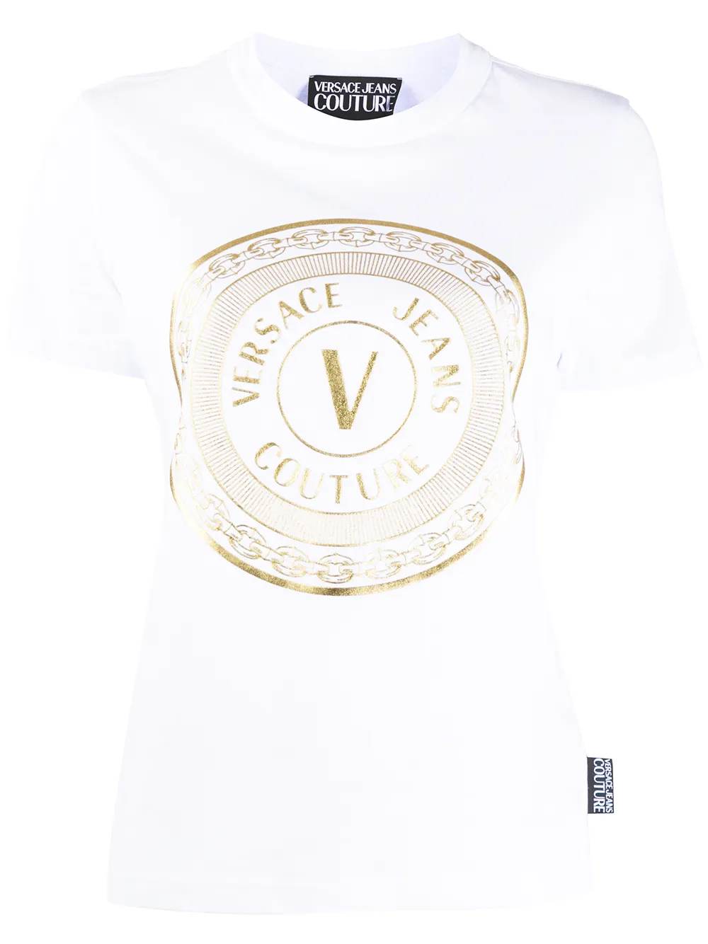 versace jeans foil logo t shirt