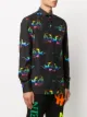 Philipp Plein long-sleeved skull print shirt