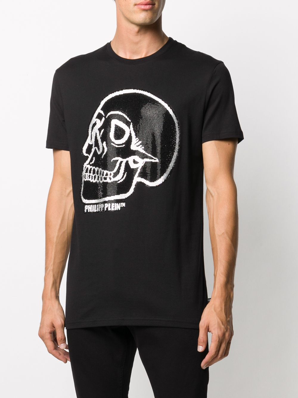 Philipp Plein Crystal outline-skull Cotton T-shirt - Farfetch