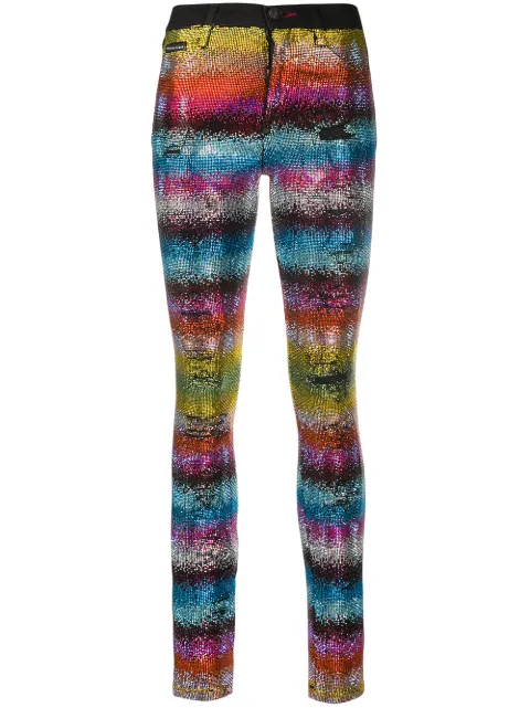 Philipp Plein jeans Rainbow Crystal