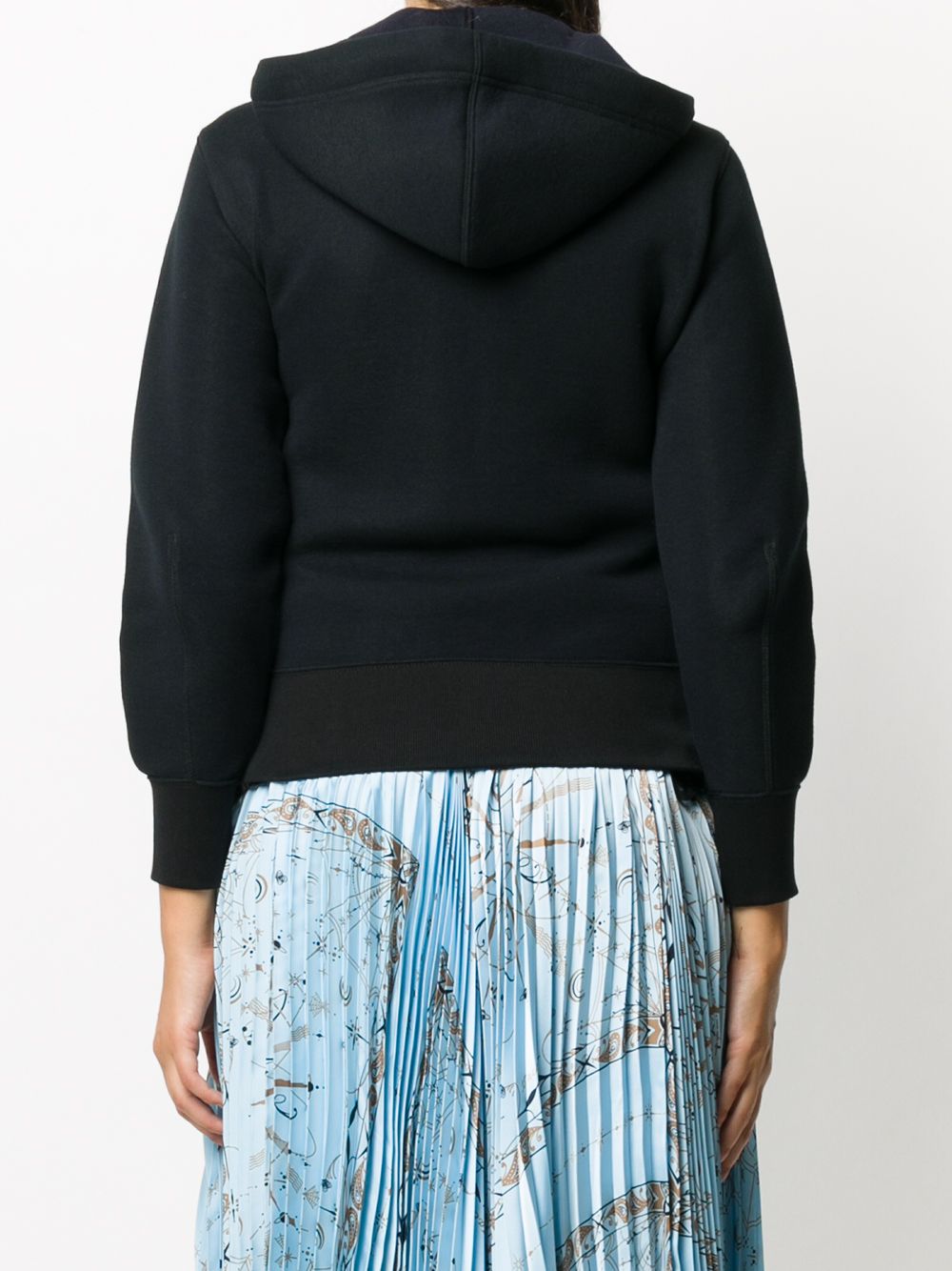 фото Sacai zip-front expansion panel hoodie