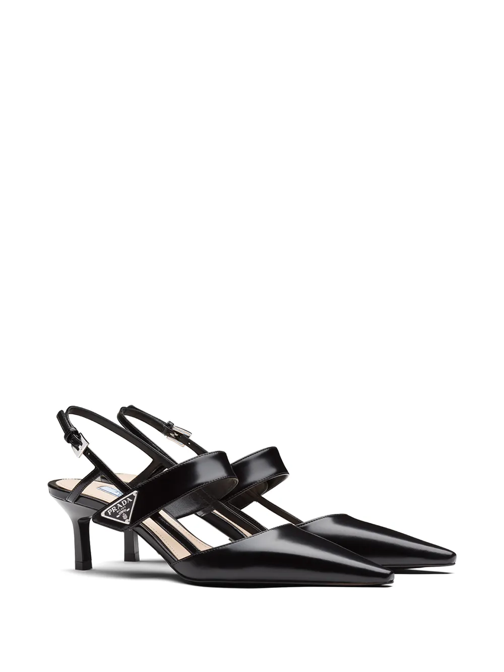 Image 2 of Prada patent leather slingbacks