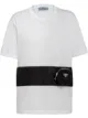 Image 1 of Prada zip-pocket cotton T-shirt