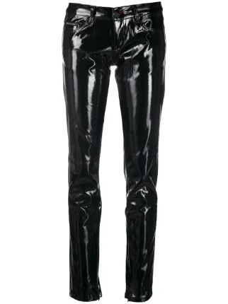 Philipp Plein slim-fit PVC trousers 