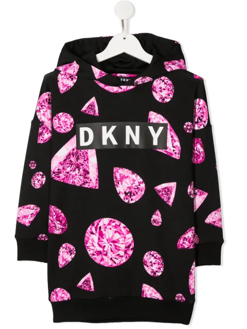 Dkny Kids Logo Print Hoodie Farfetch Dkny Kids Logo Print Hoodie Farfetch