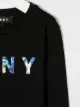 Dkny Kids logo print long-sleeve top