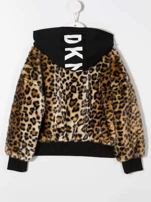 Dkny Kids Logo Leopard Print Hoodie Aw20 | Farfetch.Com Dkny Kids Logo Leopard Print Hoodie Aw20 | Farfetch.Com