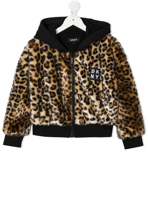 children's leopard print fur coat