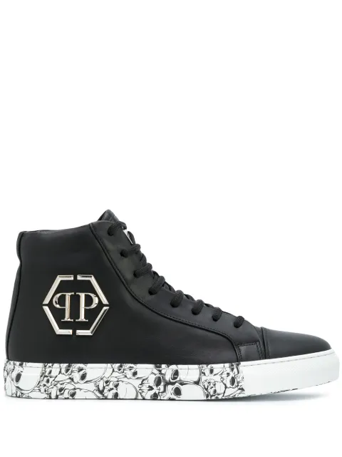 Philipp Plein tenis altos con motivo Skull