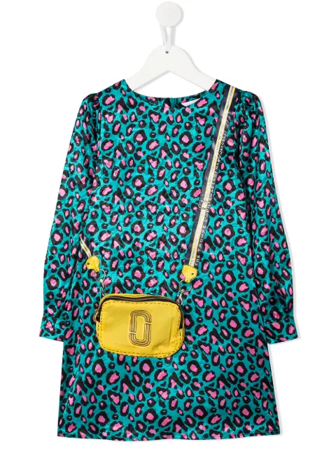Marc Jacobs Kids vestido Cheetah con estampado trompe l'oeil