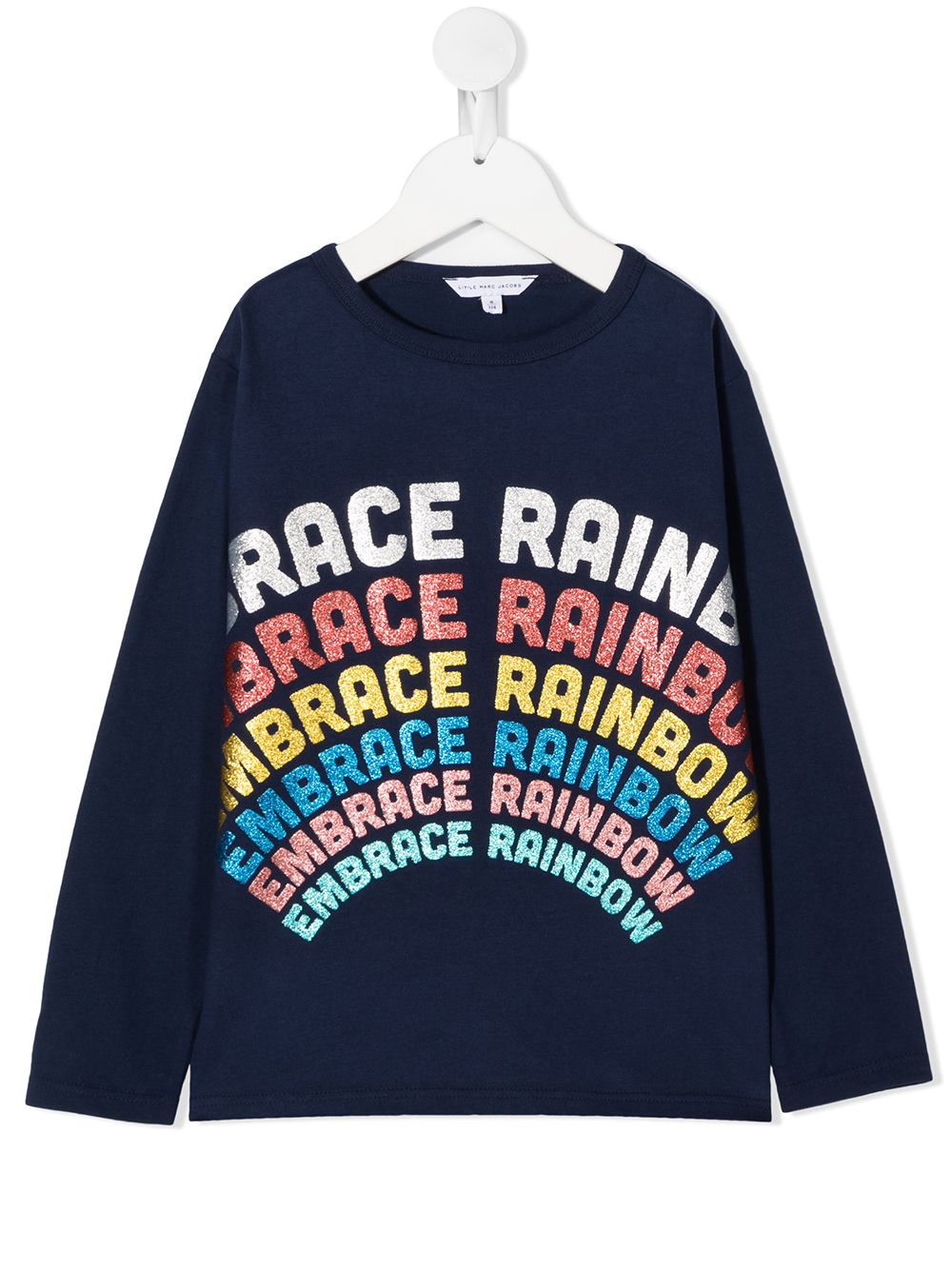 фото The marc jacobs kids футболка с принтом embrace rainbow