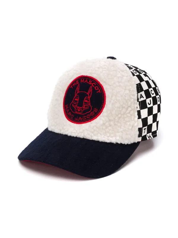 shearling baseball cap