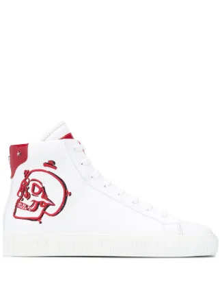 Tenis altos con bordado de calavera Philipp Plein - Compra online - Envío  express, devolución gratuita y pago seguro