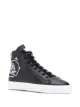 Image 2 of Philipp Plein embroidered skull high-top sneakers
