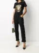 الصورة 2 من Balmain تيشيرت ضيق بطبعة شعار الماركة