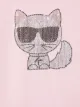 Karl Lagerfeld Kids rhinestone cat jumper dress