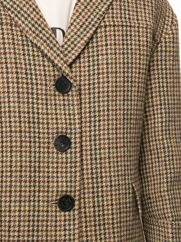 We11done Short Houndstooth Coat - Farfetch