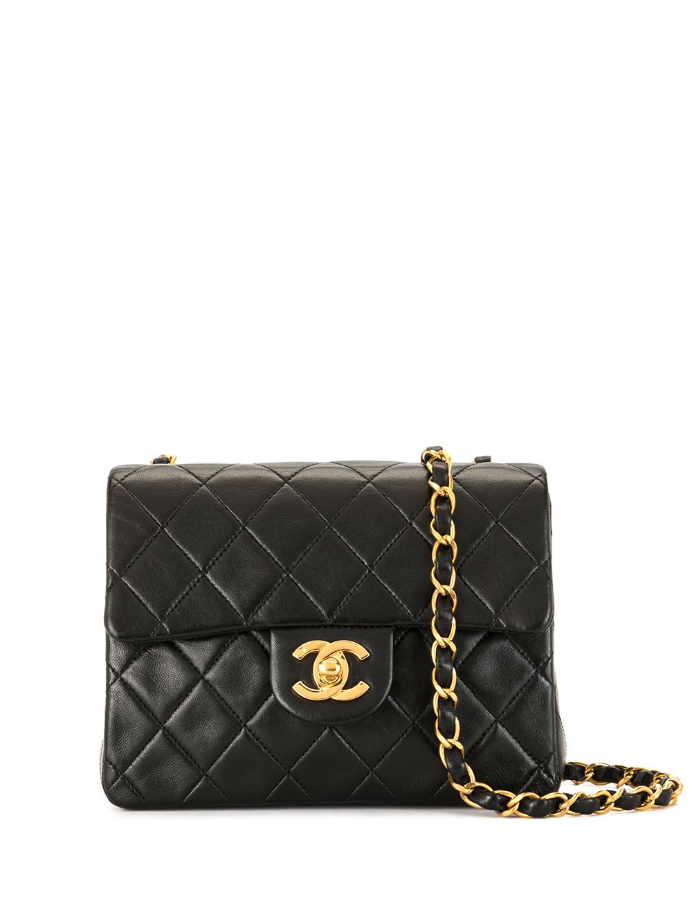 фото Chanel pre-owned стеганая сумка на плечо 1997-го года с логотипом сс