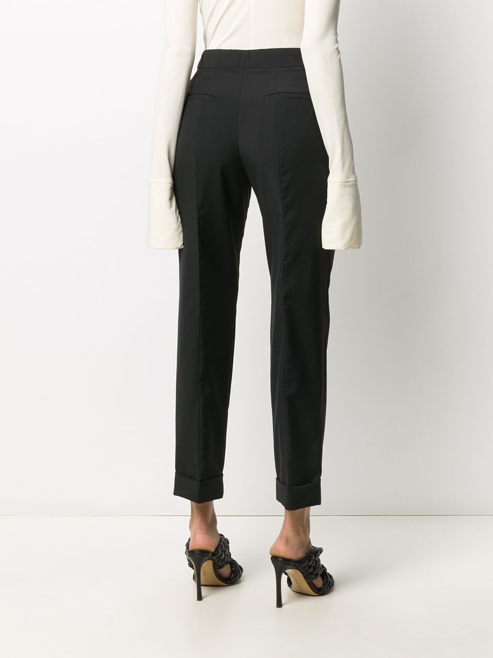 Prada turn-up Hem Tapered Trousers - Farfetch