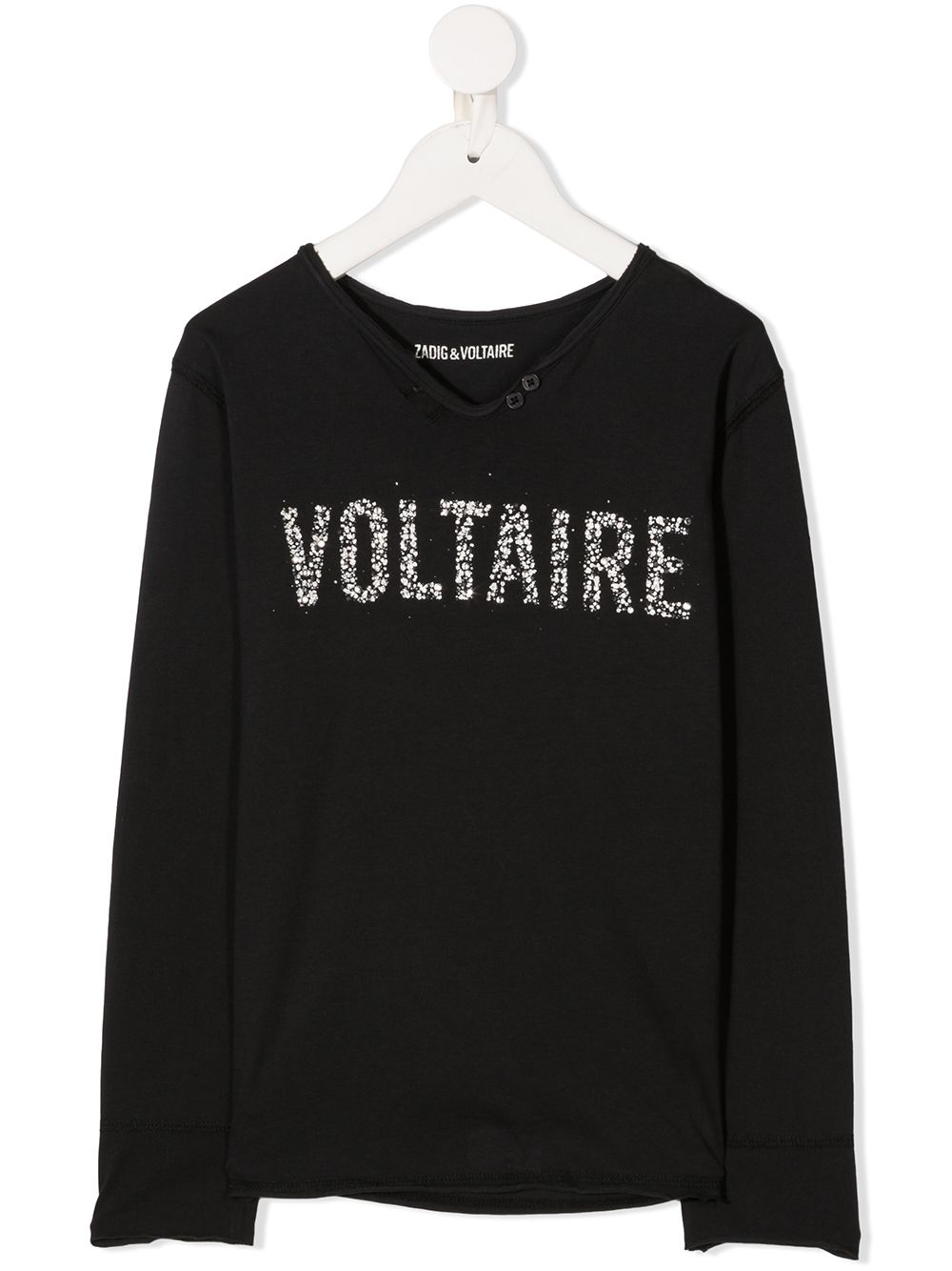 фото Zadig & voltaire kids футболка с логотипом