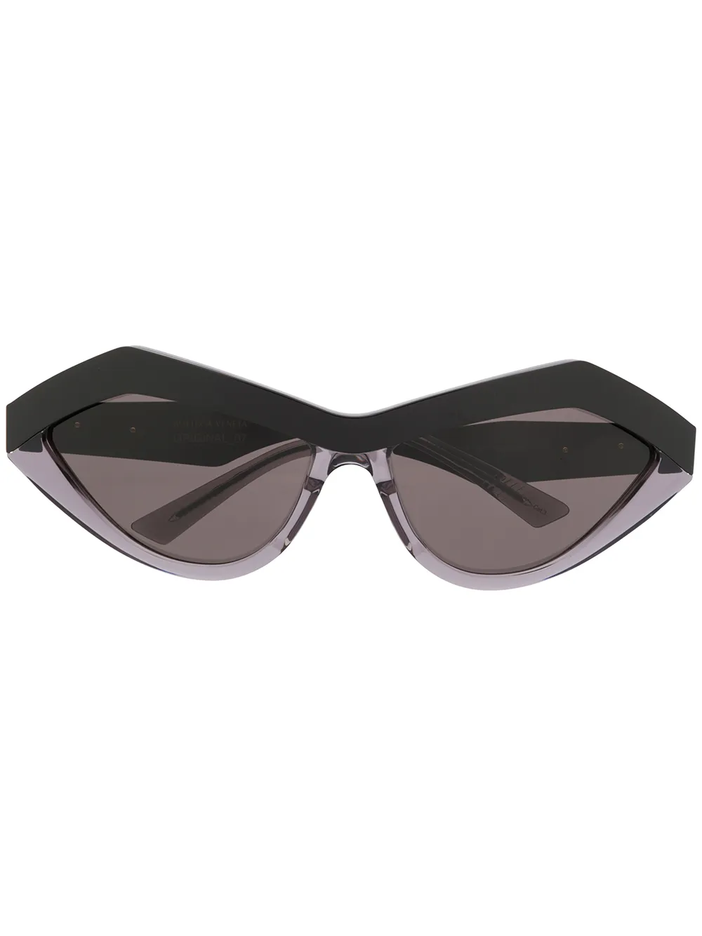 Bottega Veneta Eyewear lentes de sol con armazón cat eye - Negro
