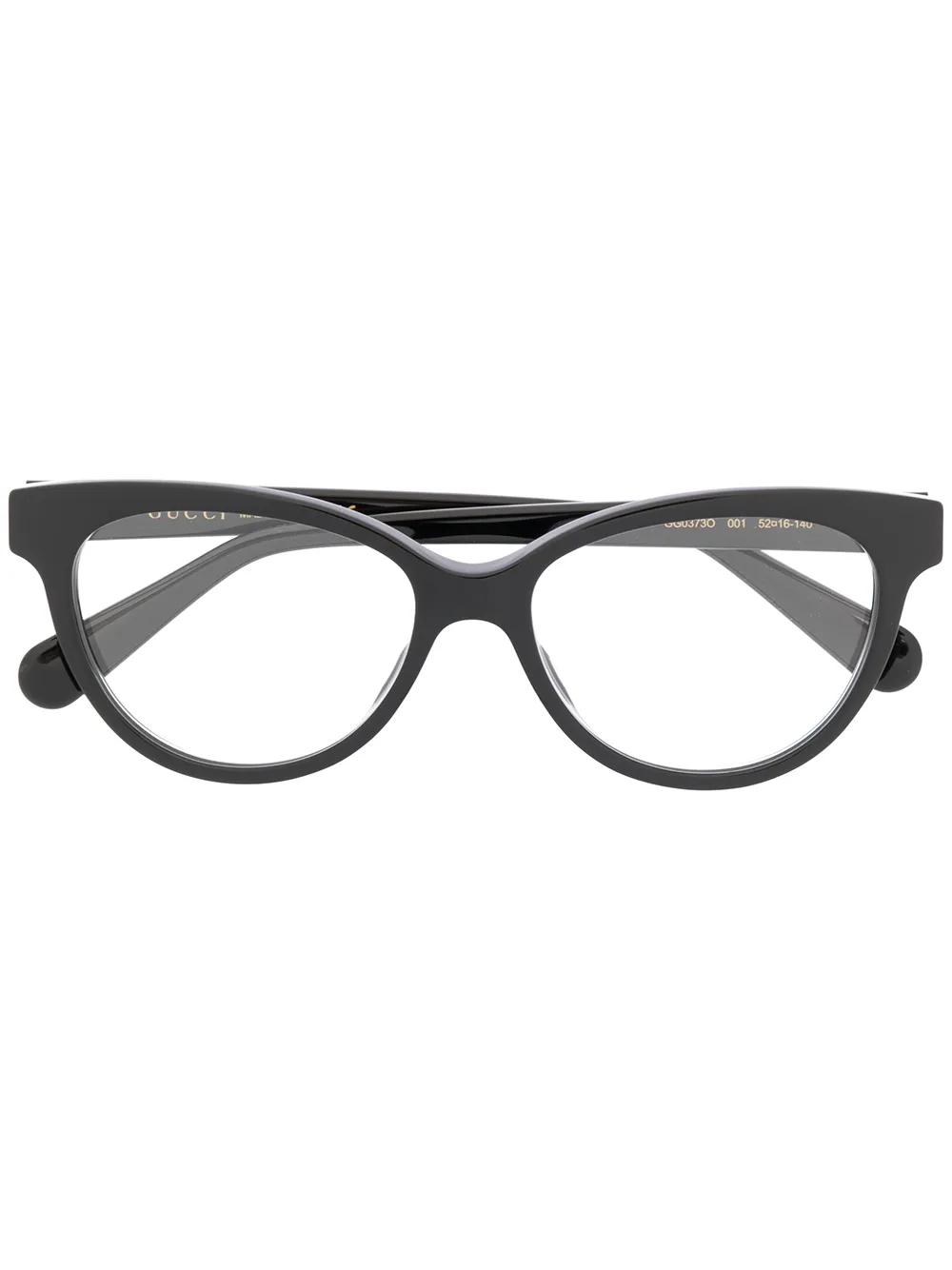 Gucci Eyewear GG0373O bril met rond montuur Zwart